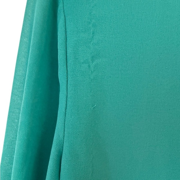 Chelsea28 Teal Tunic with Flared Sleeves - Picture 5 of 11